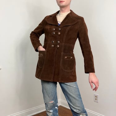 70s Chocolate suede jacket 