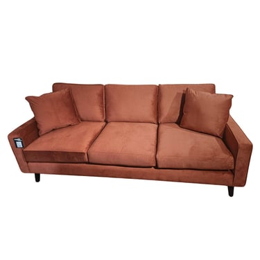 Contemporary Sofa in Rust