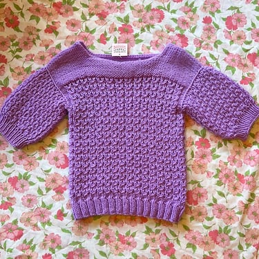 Handmade Lavender Sweater