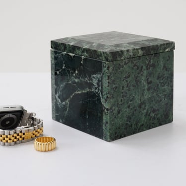 Green Marble Lidded Box 