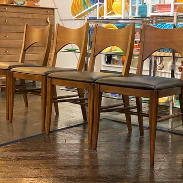 Set of Four (4) Broyhill Saga Dining Chairs, Circa 1960s - *please ask for a shipping quote before you buy. 