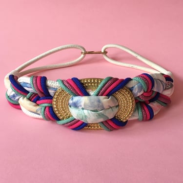 80s Vintage Macrame Belt 