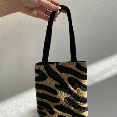 Velvet Beaded Mini Bag