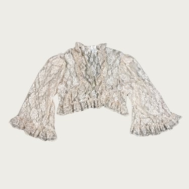 (M) 80s/90s Light Pink Lace Shawl