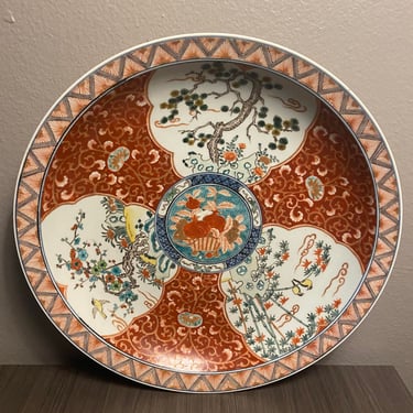 Antique 19th Century- Large Japanese- Imari Porcelain Plate, 