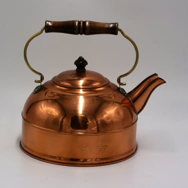 vintage revere ware copper tea kettle 