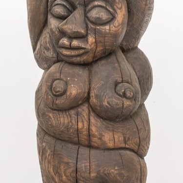 Totemic Female Sculpture, 20th C