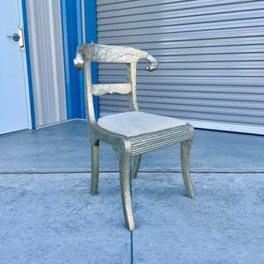 1980s Vintage Metal Wrapped Ram Chair 