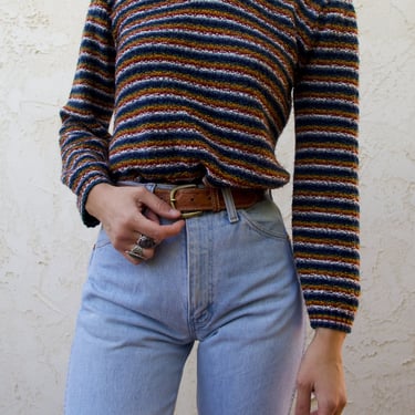 Vintage 90’s Glory US Striped Knitted Acrylic Pullover Sweater 