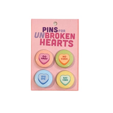 Button - Pins For Unbroken Hearts Set no. 1