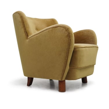 1938 Flemming Lassen for Georg Kofoed Danish Lounge Chair in Original Mohair