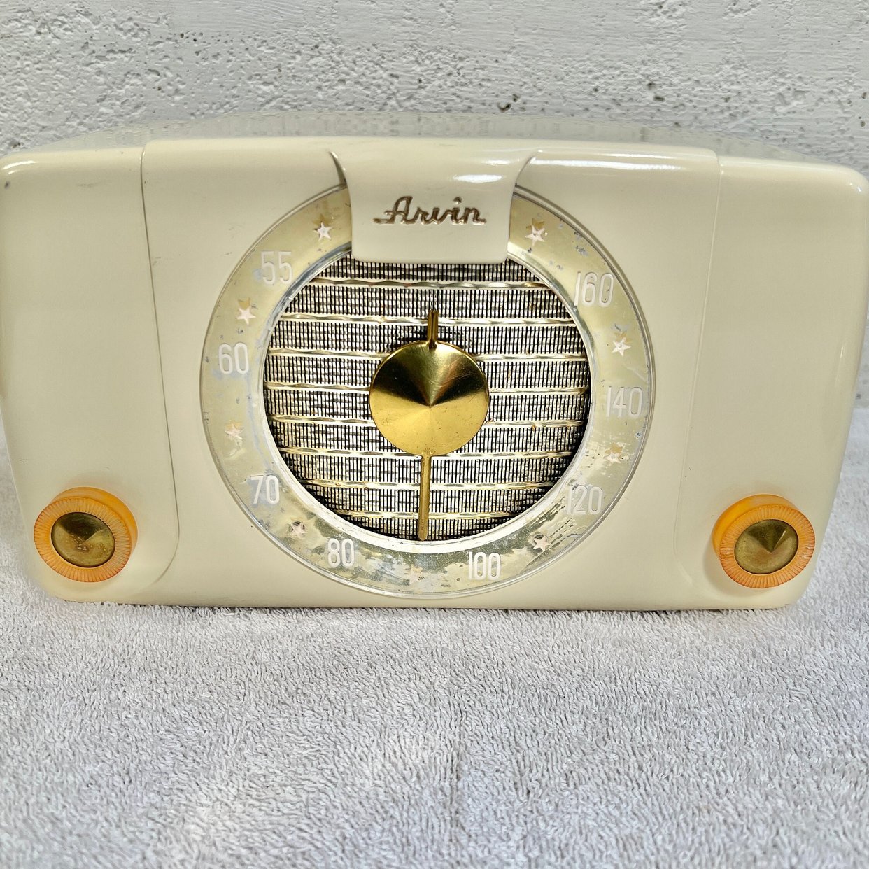 1951 Arvin AM Bakelite Radio, Elec Restored Model 451-TL