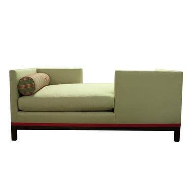 Contemporary Modern A. Rudin Custom Made Tete a Tete Sofa Loveseat #2725 
