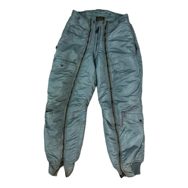 U.S. Air Force Green Zip Up Jogger Puffer Pants Trousers 