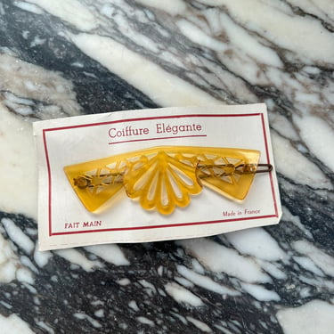 Antique 1920s French Hair Clip 