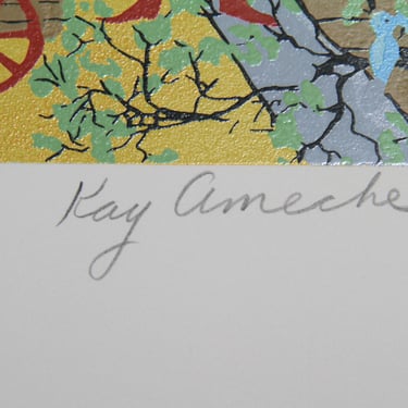 Kay Ameche, Ft. Point, San Francisco, CA, Screenprint, signed and numbered in pencil 