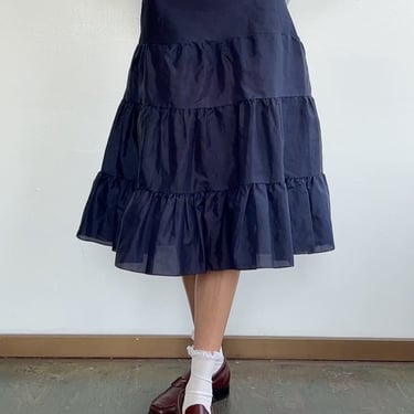 Navy Vintage Tiered Slip (M)