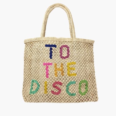 To the disco jute bag, large