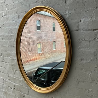 Gilt Oval Mirror