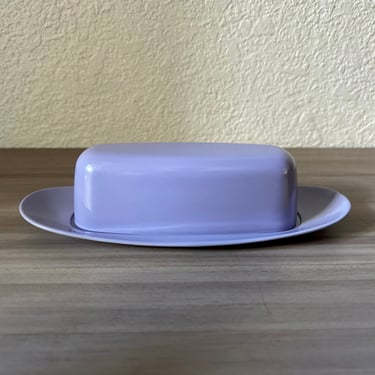 Vintage Lilac Royalon Melmac Butter Dish, Purple Melmac Covered Butter Dish, Mid Century Design 