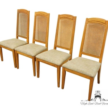Set of 4 THOMASVILLE FURNITURE New Country Collection Cane Back Dining Chairs 40921-861 