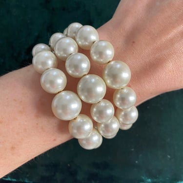Chic Vintage Faux Pearl Wrap Bracelet