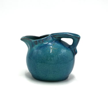 vintage Francoma Teal Mini Creamer 