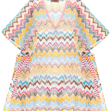 Missoni Multicolor Knit Poncho Cover-Up Women