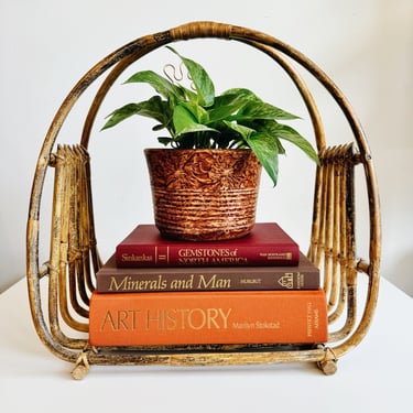 Rattan Magazine Rack