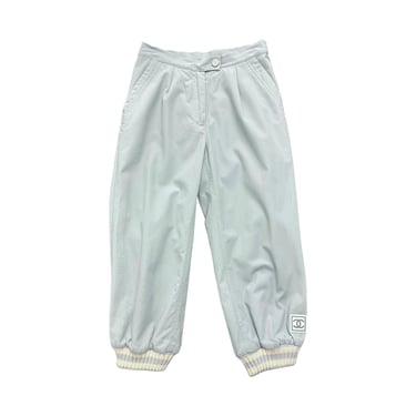 Chanel Baby Blue Nylon Ski Pants