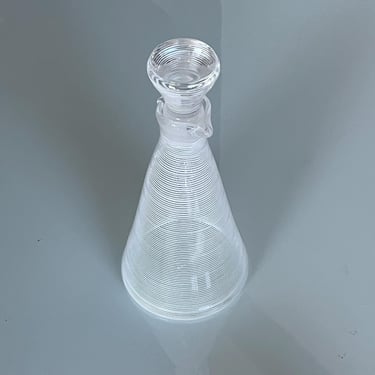 Bengt Orup art glass decanter for Johansfors, Sweden. Handblown and marked 