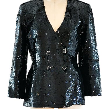 Sequin Double Breasted Jacket