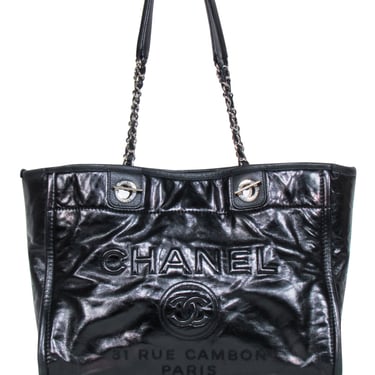 Chanel - Deauville Tote Glazed Calfskin Leather