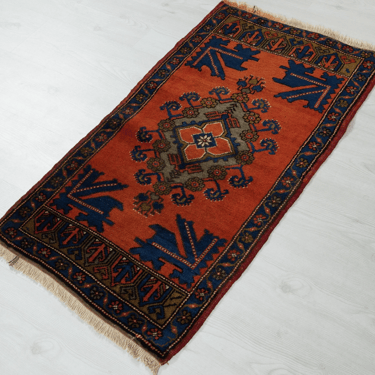 #20 Vintage Turkish Rug 2x3.5'