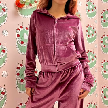 Purple Velour Set