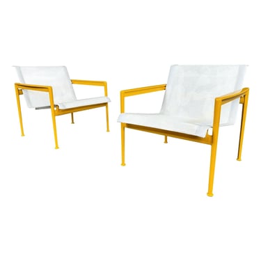 Pair of Vintage Mid Century Modern 1966 Leisure Collection Patio Lounge Chairs by Richard Schultz for Knoll 