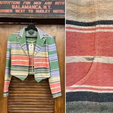 Vintage 1980’s “Ralph Lauren” Southwestern Cropped Jacket, 80’s Jacket, 80’s Southwest Style, 80’s Western Wear, Vintage Clothing 