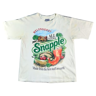 Vintage Snapple T-Shirt 90's RARE USA Made