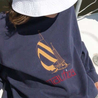 Perfectly Faded Vintage Nautica Embroidered Sweatshirt