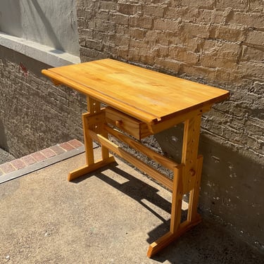 Vintage Swedish Pine Desk