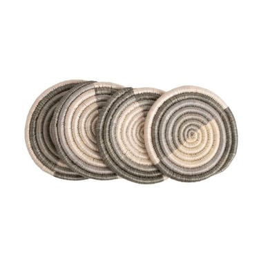 Woven Coasters | Stone | Set of 4