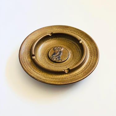 Pottery Owl Ashtray by Pigeon Forge Pottery 