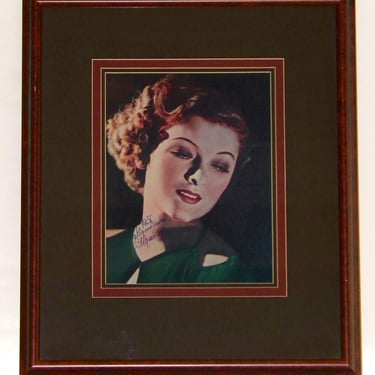 MYRNA LOY Autographed Magazine Cover 