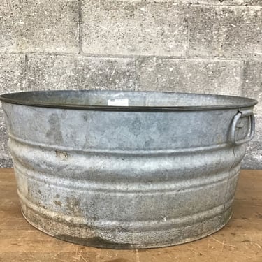 Galvanized Steel Wash Tub Planter (Seattle)