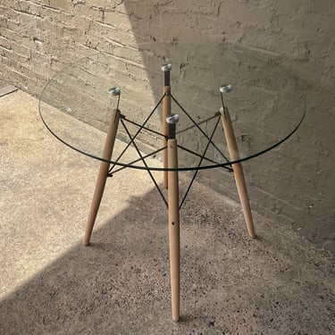 Eames Style Glass Table