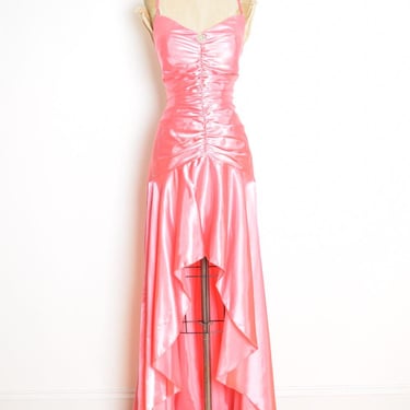 strapless open back dress Charming Mermaid Sweetheart Orange Satin Long Prom Dresses with Slit  AB102902 – Anniebride main image 0