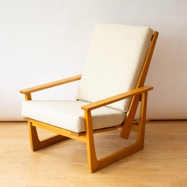 Charles Webb Adjustable Oak Lounge Chair