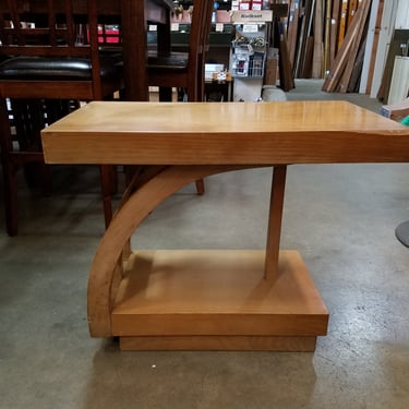 Modern Two Tier Wood End Table H22 x W16.25 x D27.25