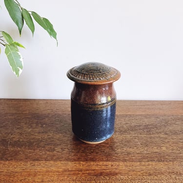 mid-century vintage ceramic artist pottery jar 