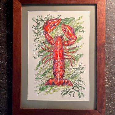 Lobster Original Watercolor Painting